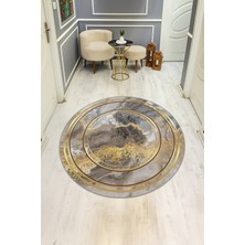 Dolce Mariee Dijital Baskı Modern Kaymaz Taban Halı H0343