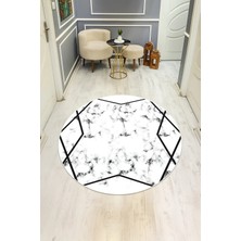 Dolce Mariee Dijital Baskı Modern Kaymaz Taban Halı H0351