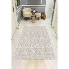 Dolce Mariee Modern Desenli Dijital Baskı Kaymaz Taban Halı H0160
