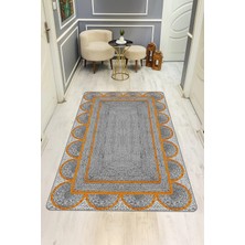 Dolce Mariee Modern Desenli Dijital Baskı Kaymaz Taban Halı H0108