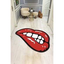 Dolce Mariee Modern Desenli Lazer Kesim Dijital Baskı Kaymaz Taban Halı H0410