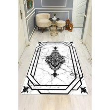 Dolce Mariee Modern Desenli Dijital Baskı Kaymaz Taban Halı H0173
