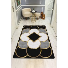 Dolce Mariee Modern Desenli Dijital Baskı Kaymaz Taban Halı H0176