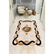 Dolce Mariee Modern Desenli Dijital Baskı Kaymaz Taban Halı H0175