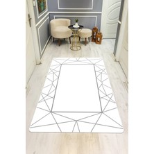 Dolce Mariee Modern Desenli Dijital Baskı Kaymaz Taban Halı H0211