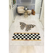 Dolce Mariee Modern Desenli Dijital Baskı Kaymaz Taban Halı H0213