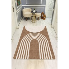Dolce Mariee Modern Desenli Dijital Baskı Kaymaz Taban Halı H1013