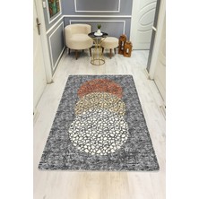 Dolce Mariee Modern Desenli Dijital Baskı Kaymaz Taban Halı H0126