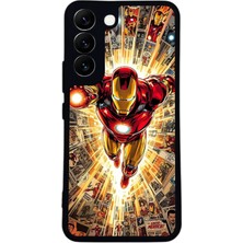 BG AKSESUAR Samsung Galaxy S22 Uyumlu Iron Man ( Demir Adam ) Tasarımlı Glossy Premium Kılıf