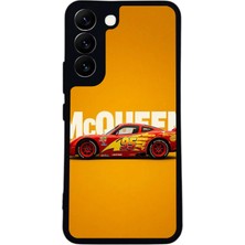 Samsung Galaxy S22 Uyumlu Şimsek Mcqueen Tasarımlı Glossy Premium Kılıf
