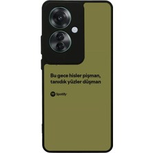 BG AKSESUAR Oppo Reno 11F Uyumlu Sarki Sozleri Tasarımlı Glossy Premium Kılıf
