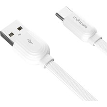 Rock Space S5 1 Metre 5V/3A (Max.) Type-C Şarj ve Data Aktarım Kablosu