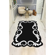 Dolce Mariee Modern Desenli Lazer Kesim Dijital Baskı Kaymaz Taban Halı H0457