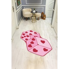 Dolce Mariee Kalpli Zar Desenli Lazer Kesim Dijital Baskı Kaymaz Taban Halı H0401