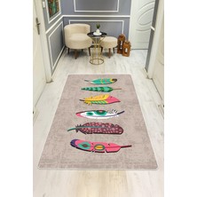 Dolce Mariee Modern Desenli Dijital Baskı Kaymaz Taban Halı H0215