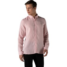 Lacoste Slim Fit Keten Gömlek