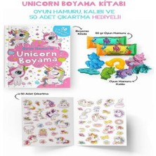 Belirtilmemiş Unicorn Boyama Kitabı - Oyun Hamurlu - 3 Yaş