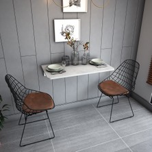 Asra Trend Lüks Duvara Monte Katlanabilir Çalışma Yemek Masası %100 MDF Çok Amaçlı Masa DMM03