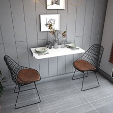 Asra Trend Lüks Duvara Monte Katlanabilir Çalışma Yemek Masası %100 MDF Çok Amaçlı Masa DMM01