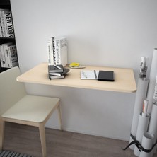 Asra Trend Lüks Duvara Monte Katlanabilir Çalışma Yemek Masası %100 MDF Çok Amaçlı Masa DMM08