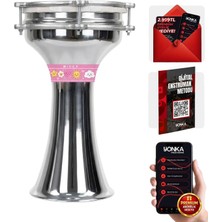 Midex DBK-01PK Çocuklar Için1 Numara Alüminyum Darbuka SETI (30X17 CM)