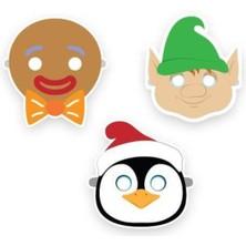 Parti Show Yılbaşı Kağıt Maske 6 Adet