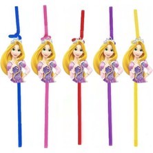 Parti Show Rapunzel 10'lu Artistik Pipet