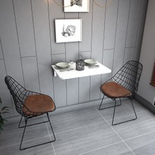 Asra Trend Lüks Duvara Monte Katlanabilir Çalışma Yemek Masası %100 MDF Çok Amaçlı Masa DMM09