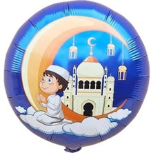 Parti Show Kuran Öğreniyorum Temalı Mavi Folyo Balon