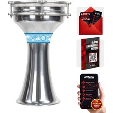 Midex DBK-02BL Çocuklar Için 2 Numara Alüminyum Darbuka Seti (33 x 18 cm)