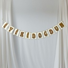 Parti Show Retro Ayıcık Iyi Ki Doğdun Banner