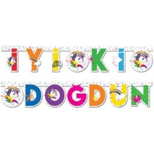 Parti Show Unicorn Iyi Ki Doğdun Yazısı (2 Metre)