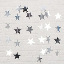 Parti Show Gümüş Yıldız Asma Süs 25'li