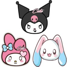 Parti Show Kuromi 6'lı Kağıt Maske