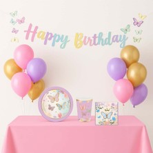 Parti Show Kelebek Temalı Parti Seti 8 Kişilik