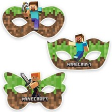 Parti Show Minecraft Kağıt Maske 6 Adet