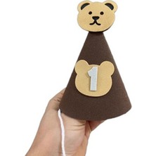 Parti Show Ayıcıklı Mini Şapka 1 Yaş Eva