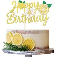 Parti Show Limon Temalı Doğum Günü Pasta Süsü