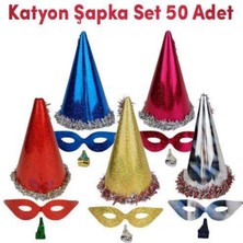 Parti Show Yılbaşı Parti Şapkaları (50 Adet)