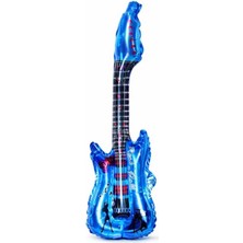 Parti Show Mavi Gitar Şekilli Folyo Balon 82*29 cm