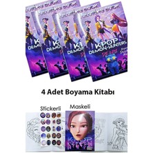 Parti Show K-Pop Demon Hunters Boyama Kitabı Seti 4 Adet