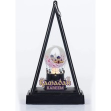 Parti Show Ramazan Dekoratif Siyah Piramit Fener 17X9 cm