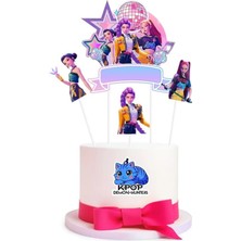 Parti Show K-Pop Demon Hunters Pasta Üstü Süsleme Seti 5'li