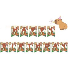 Parti Show Kapibara Happy Birthday Flama Banner 180 cm
