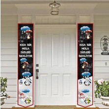Parti Show Penguen Temalı Kısa Bir Mola Sömestr Kapı Asma Afişi 2 Adet