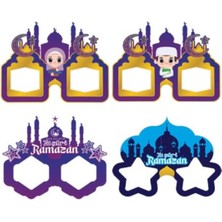 Parti Show Hoş Geldin Ramazan Kağıt Maske 4 Adet