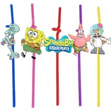 Parti Show Sünger Bob 10'lu Artistik Pipet