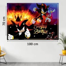Parti Show Shadow Sonic Kişiye Özel Doğum Günü Afişi 70*100 cm