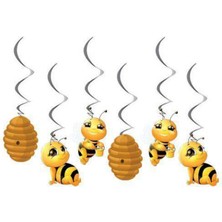 Parti Show Arı Temalı Asmalı Tavan Süsü 6 Adet