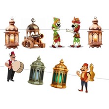 Parti Show Karagöz Hacivat Dekoratif Banner